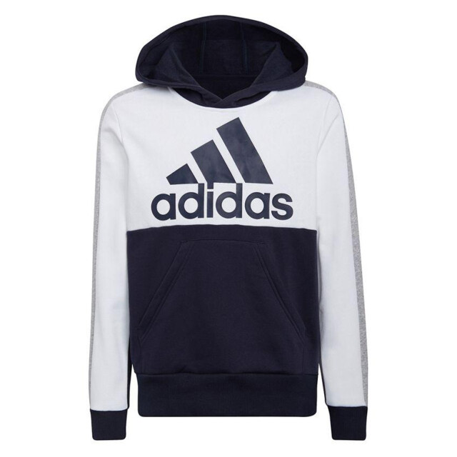 Adidas Kinder/kids kleurblok fleece hoodie UTPP3710_whitenavyblue large