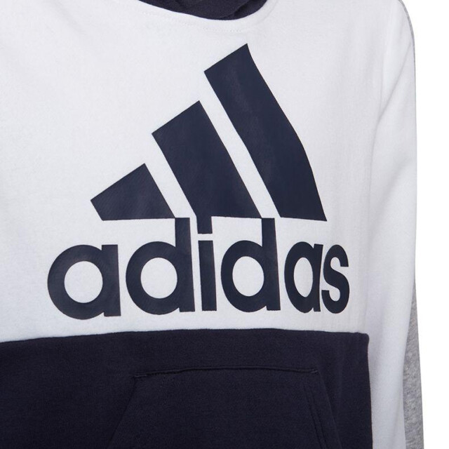 Adidas Kinder/kids kleurblok fleece hoodie UTPP3710_whitenavyblue large