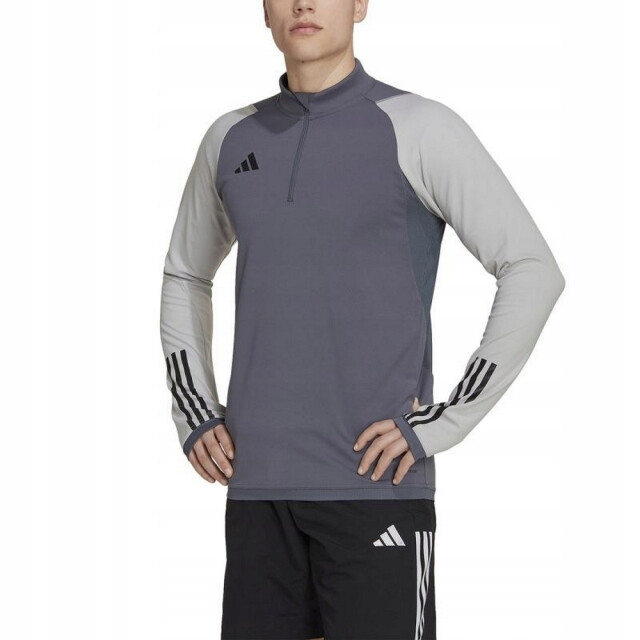 Adidas Heren tiro 23 competition quarter zip training sweatshirt UTPP3670_greysilver large