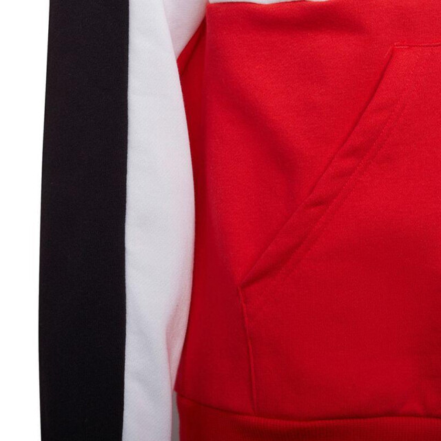 Adidas Kinder/kids kleurblok fleece hoodie UTPP3710_whitered large