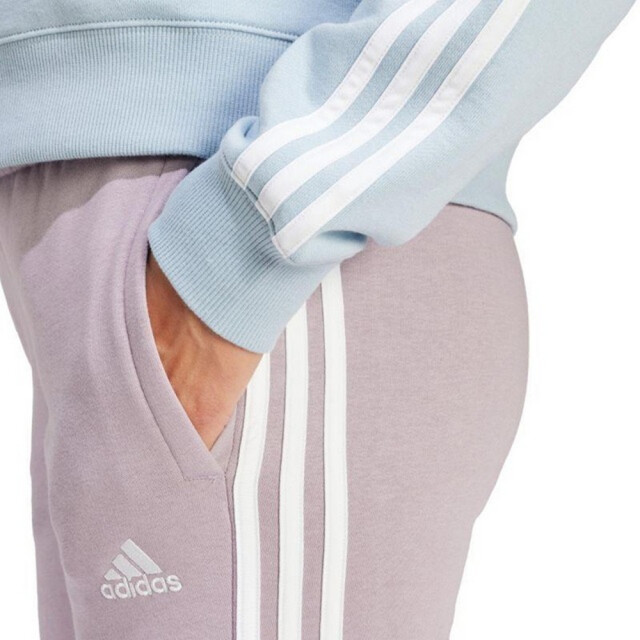 Adidas Dames essentials fleece 3 strepen joggingbroek UTPP3664_violet large