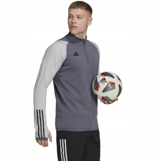 Adidas Heren tiro 23 competition quarter zip training sweatshirt UTPP3670_greysilver large