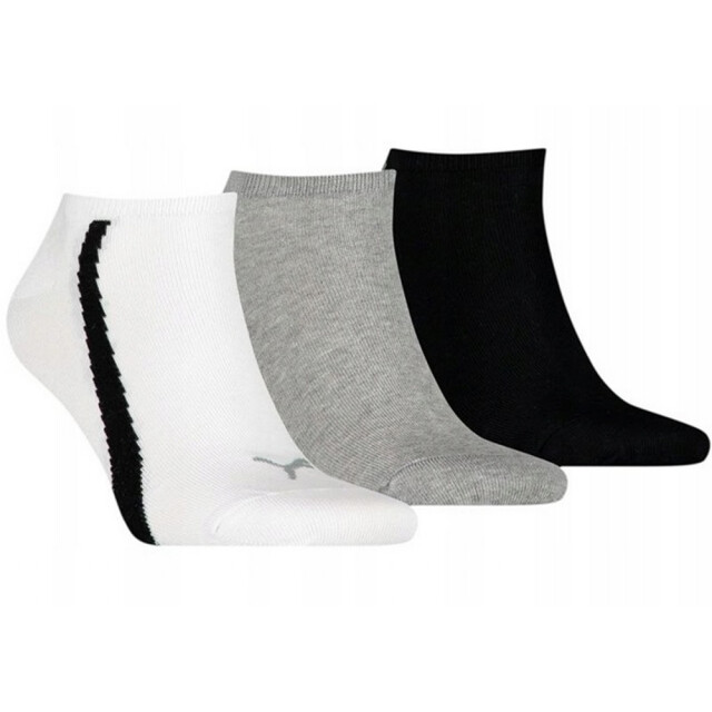 Puma Lifestyle enkelsokken voor volwassenen (pak van 3) UTPP3621_whitegreyblack large