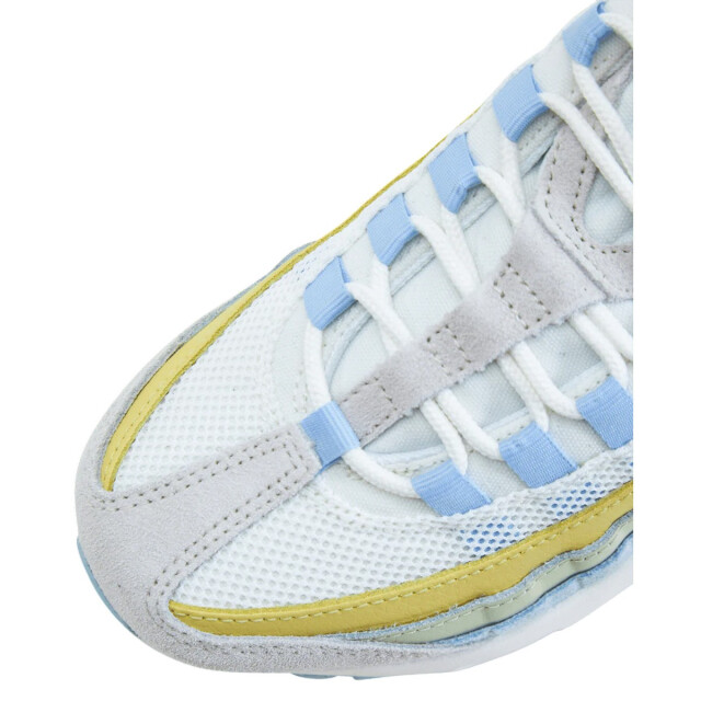 Nike Dames air max 95 suede trainers UTPP3578_whitebluegreenyellow large