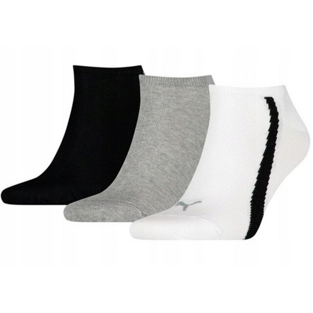 Puma Lifestyle enkelsokken voor volwassenen (pak van 3) UTPP3621_whitegreyblack large