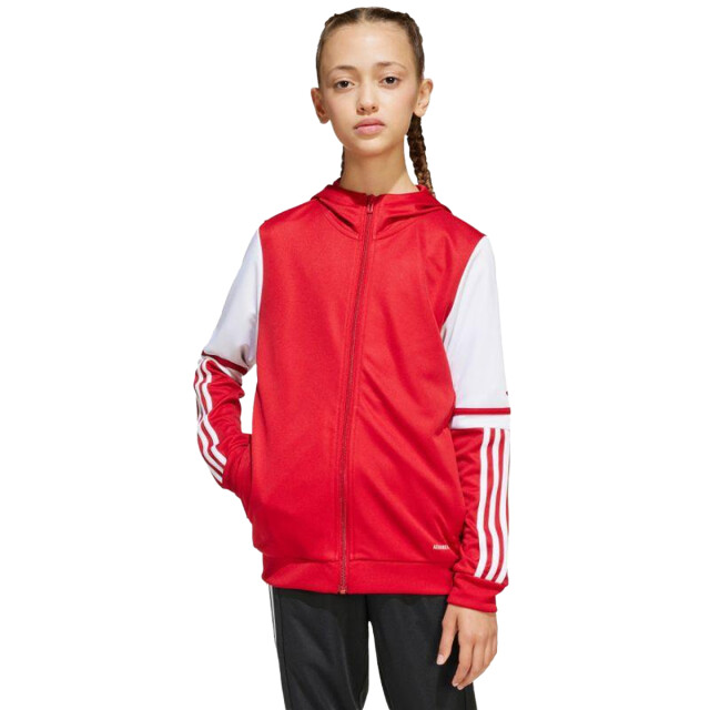 Adidas Kinder squadra 25 full zip hoodie UTPP3530_whitered large