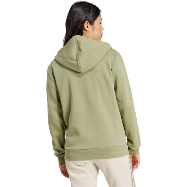 Adidas Dames essentials 3 stripes fleece full zip hoodie UTPP3551_green large