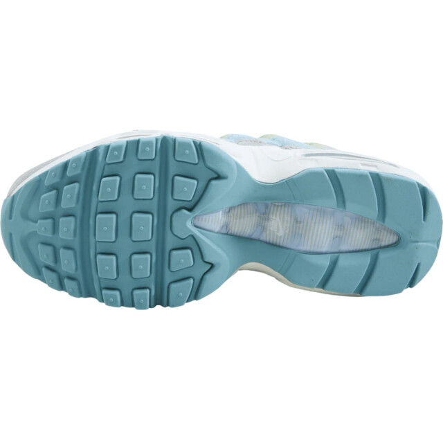 Nike Dames air max 95 suede trainers UTPP3578_whitebluegreenyellow large