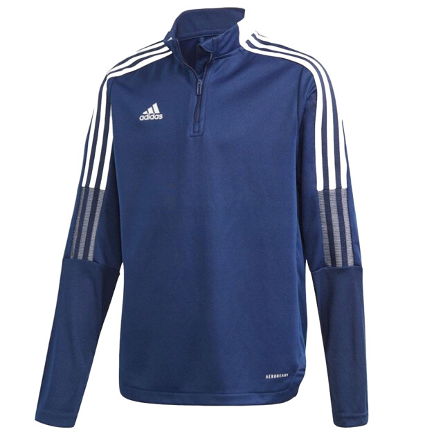 Adidas Trainingsshirt tiro 21 quarter zip voor kinderen/kinderen UTPP3516_navyblue large