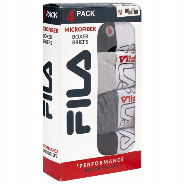 Fila Performance boxershorts heren (set van 4) UTPP3456_blackgrey large