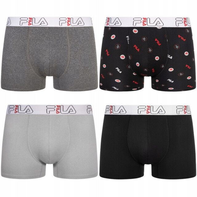 Fila Performance boxershorts heren (set van 4) UTPP3456_blackgrey large