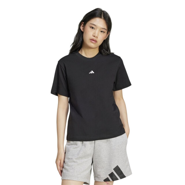 Adidas Dames klein logo katoenen t-shirt UTPP3432_black large