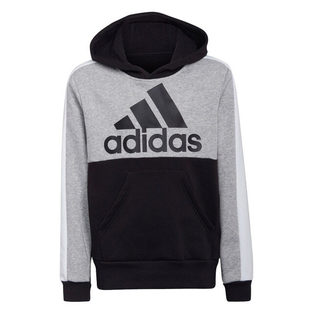 Adidas Childrens/kids kleurblok hoodie UTPP3382_blackgrey large