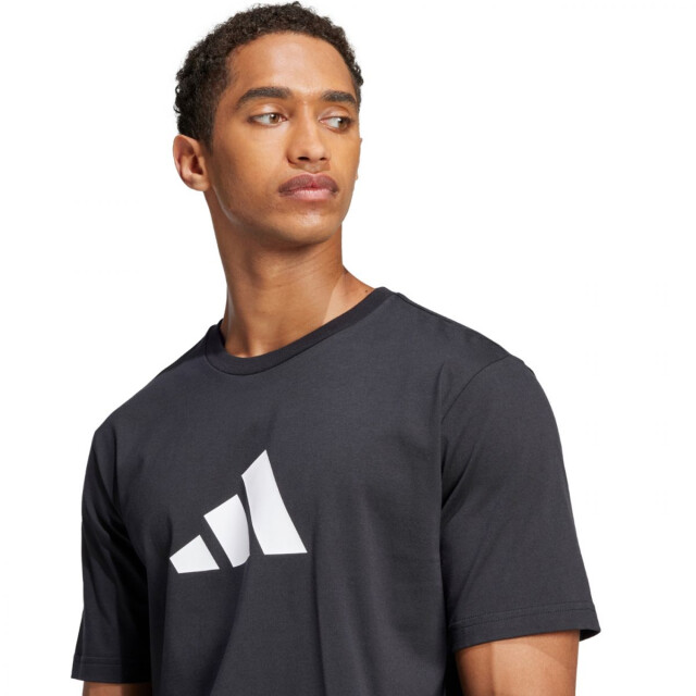 Adidas Heren toekomstige iconen 3 strepen t-shirt UTPP3302_black large