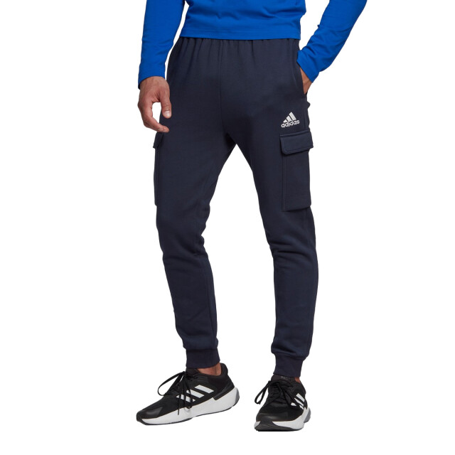 Adidas Heren essentials fleece tapered leg regular joggingbroek UTPP3259_navyblue large