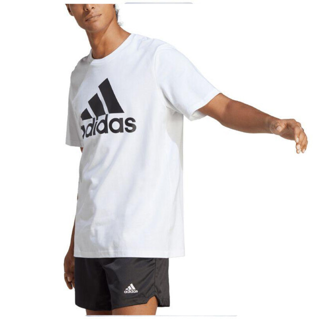 Adidas Heren essentials groot logo single jersey t-shirt UTPP3173_white large