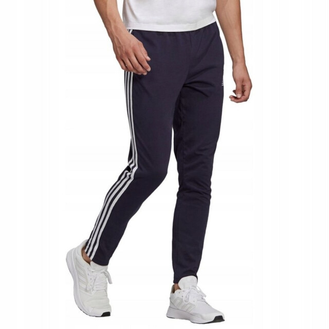 Adidas Heren essentials single jersey 3 strepen tracksuit broek UTPP3046_navyblue large
