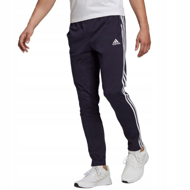 Adidas Heren essentials single jersey 3 strepen tracksuit broek UTPP3046_navyblue large