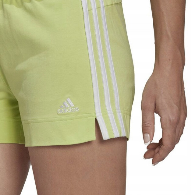 Adidas Dames essential 3 stripes slim shorts UTPP3056_green large