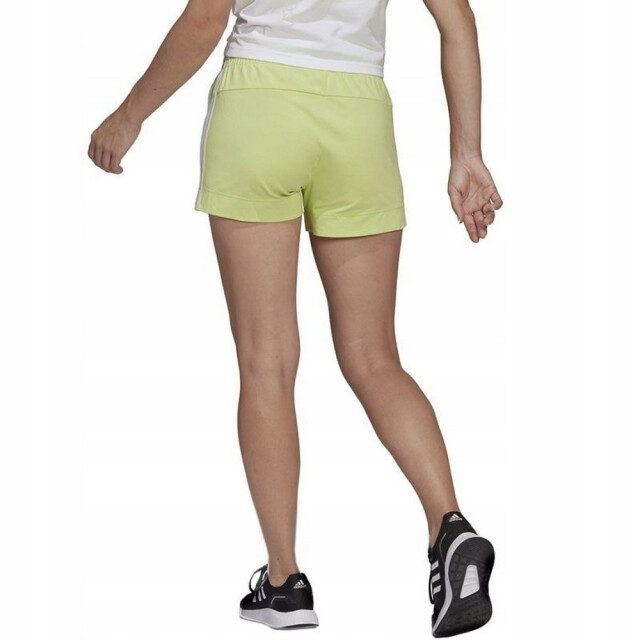 Adidas Dames essential 3 stripes slim shorts UTPP3056_green large