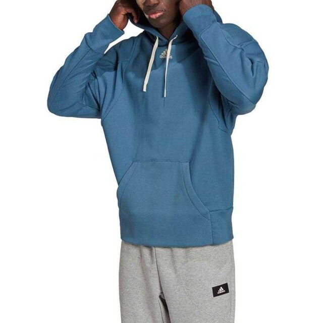 Adidas Heren logo pullover hoodie UTPP2961_blue large