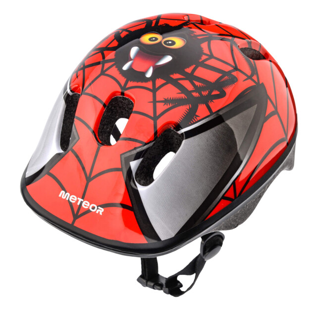 Meteor Kinder/kinder spider fietshelm UTPP293_blackred large