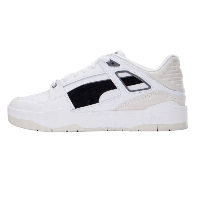 Puma Heren slipstream suède trainers UTPP2837_white large