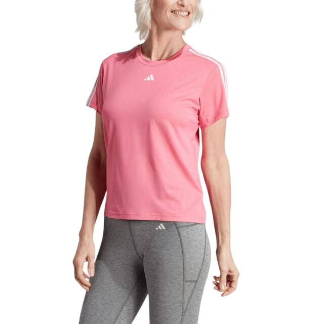 Adidas Dames train essentials 3 strepen aeroready t-shirt UTPP2762_pink large