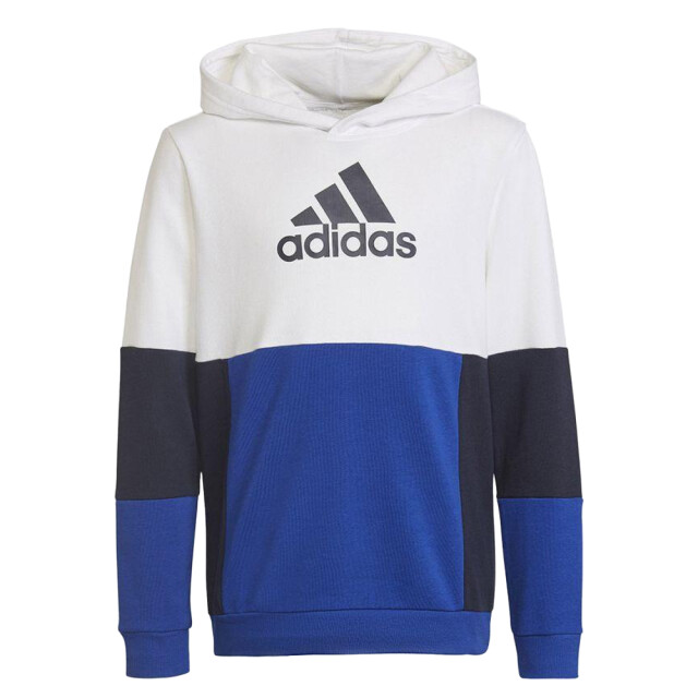 Adidas Childrens/kids kleurblok hoodie UTPP2744_whiteblue large