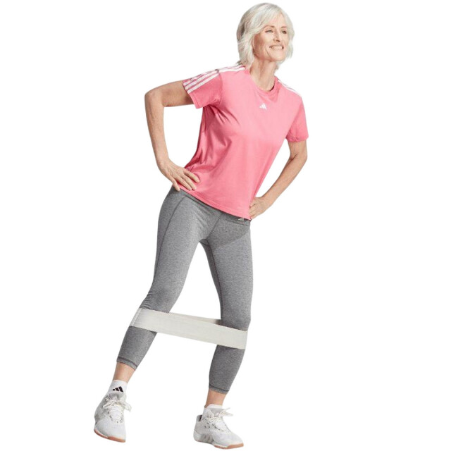 Adidas Dames train essentials 3 strepen aeroready t-shirt UTPP2762_pink large