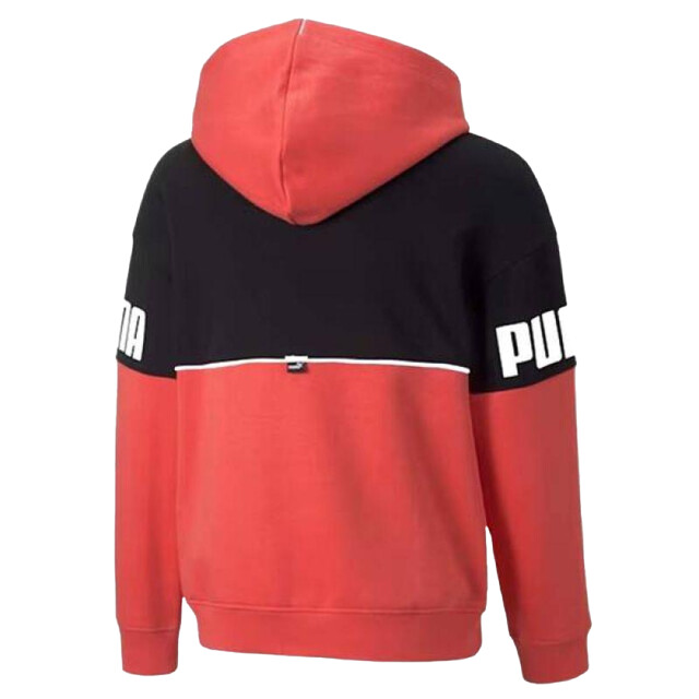Puma Kinder/kids power colour block hoodie UTPP2728_blackorange large