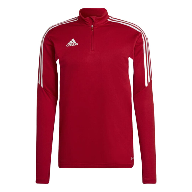 Adidas Heren condivo 22 quarter zip training sweatshirt UTPP2475_red large