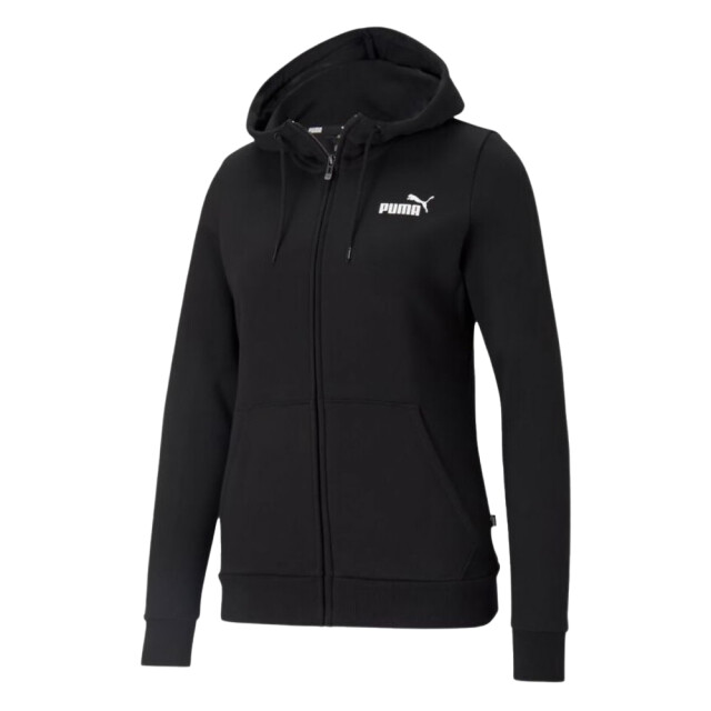 Puma Dames essential kleine logo full zip hoodie UTPP2416_black large