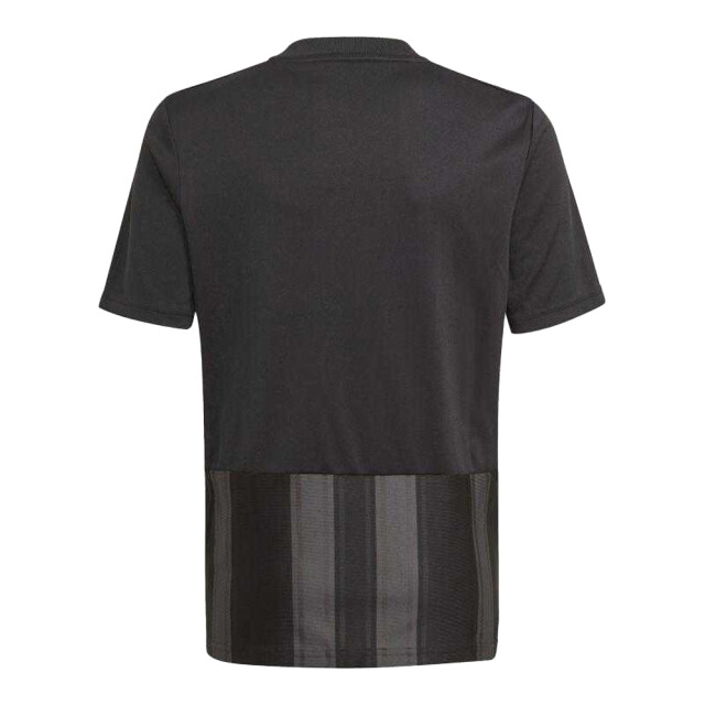 Adidas Kinderen/kinderen 21 contrast gestreept t-shirt UTPP2414_blackgreysilver large