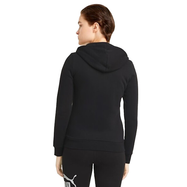 Puma Dames essential kleine logo full zip hoodie UTPP2416_black large