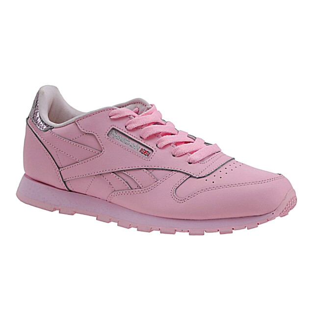 Reebok Kinderen/kinderen classic metallic leren trainers UTPP237_pink large