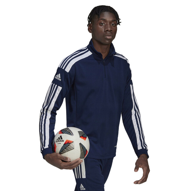Adidas Heren squadra 21 sweatshirt met quarter zip UTPP2184_navyblue large