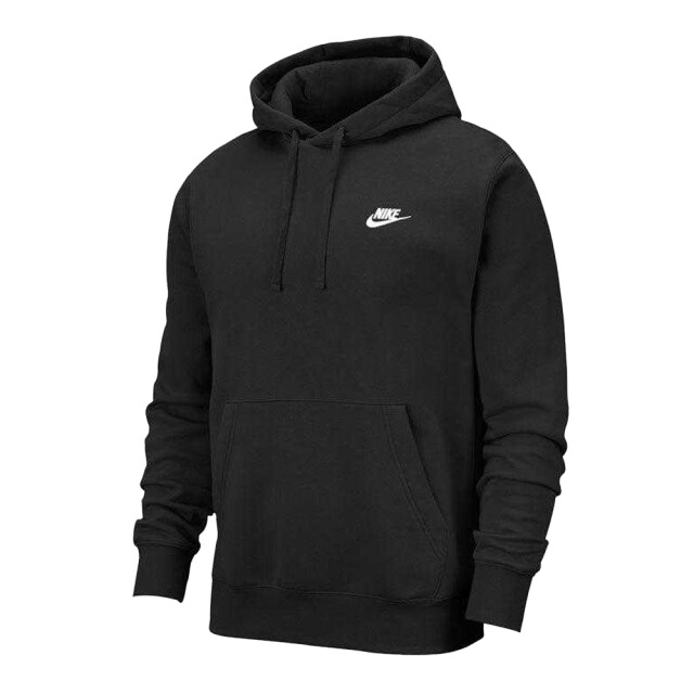 Nike Unisex adult sportswear club fleece hoodie UTPP2126_black large