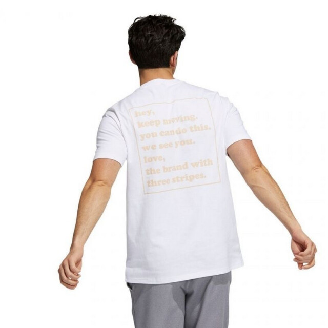 Adidas Heren jij voelt mij t-shirt UTPP1934_white large