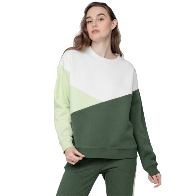 4F Dames h4l22 bld013 sweatshirt UTPP1723_whitegreengrey large