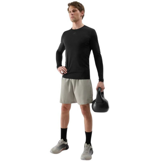 4F Heren wss25tflom372 t-shirt met lange mouwen UTPP1699_black large