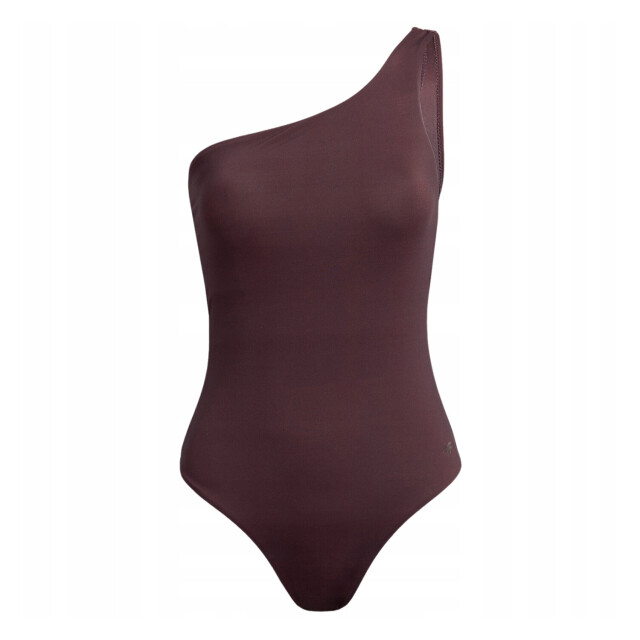4F Dames f027 one shoulder one piece badpak UTPP1690_brown large