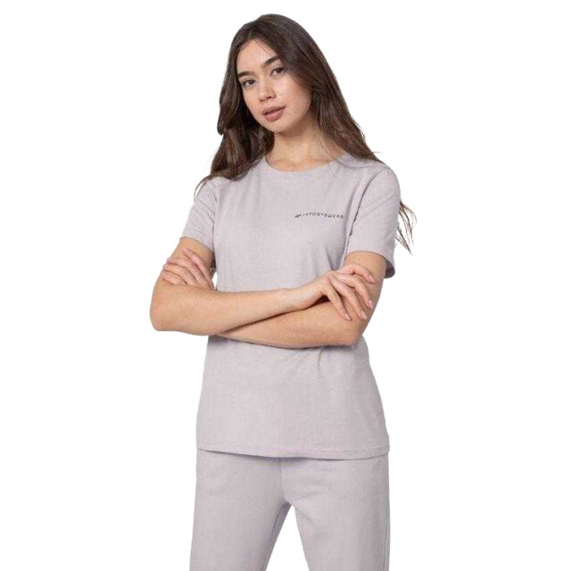 4F Dames t-shirt met rugprint UTPP1581_violet large