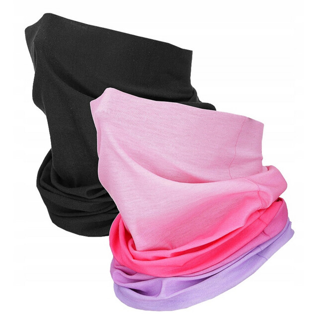 4F Kinder/kids f027 nekwarmer (set van 2) UTPP1495_blackpink large
