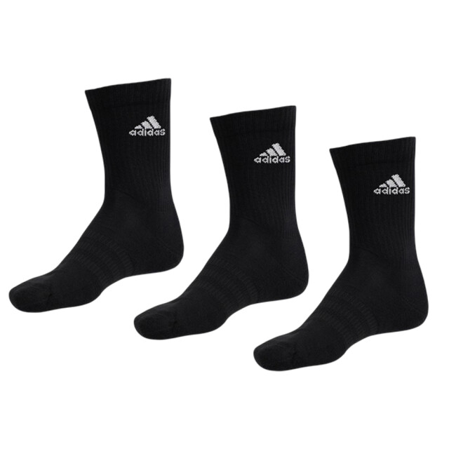 Adidas Unisex adult cushioned crew socks (pak van 3) UTPP1411_black large