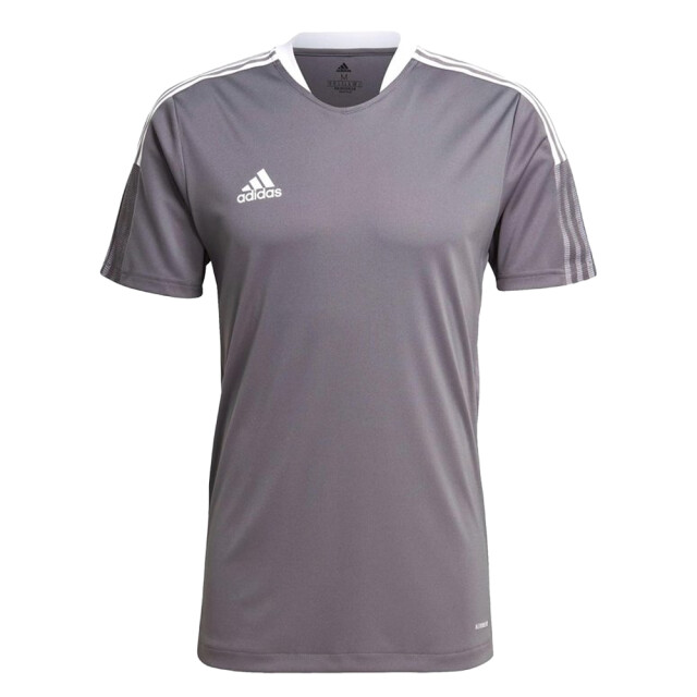Adidas Heren tiro 21 trainingsshirt UTPP1309_greywhite large
