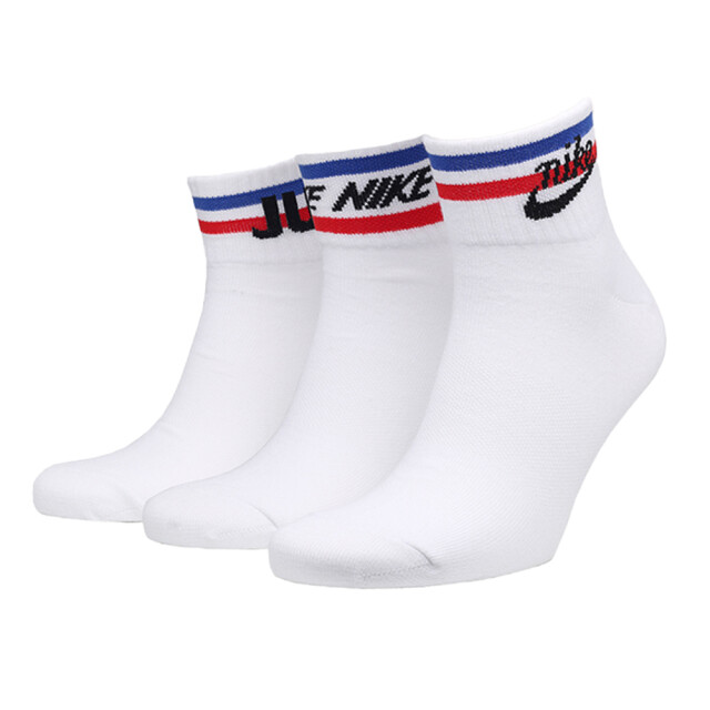 Nike Uniseks adult essentials everyday sokken (set van 3) UTPP1246_white large