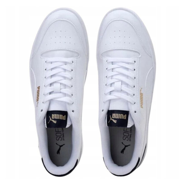 Puma Heren shuffle ecologisch leren trainers UTPP1240_white large