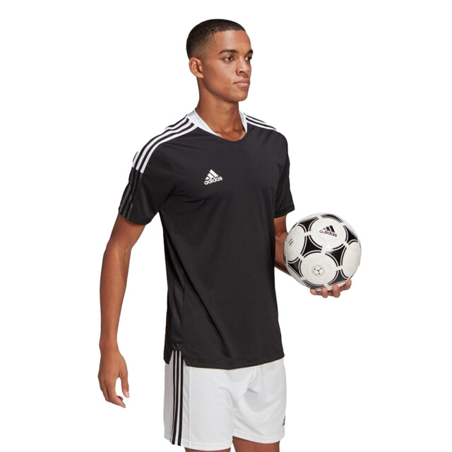 Adidas Heren tiro 21 trainingsshirt UTPP1309_blackwhite large