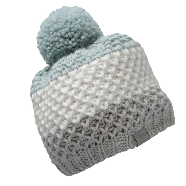 4F Kinder/kinder pom pom muts UTPP1101_green large
